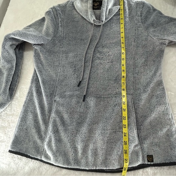 WOOLY BULLY WEAR Elegant Gray Women's Super Soft Hoodie. Size L - Picture 10 of 14